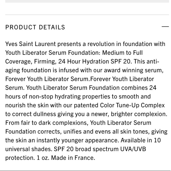 BR 20 Youth Liberator Serum Foundation - Picture 5 of 7
